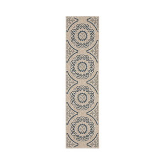 Scope SCO07 Gray 1'10" x 7'6" Runner Rug