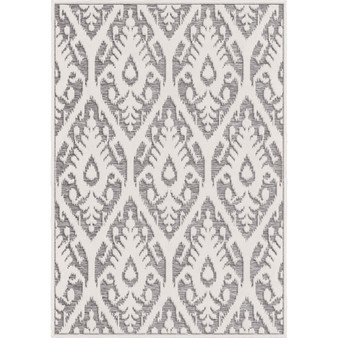 Bourne Salvador Gray 5'2" x 7'6" Outdoor Area Rug