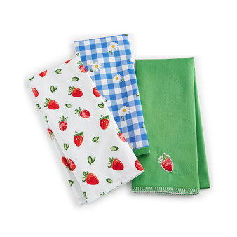 3-Pc. Farm Fresh BBQ Cotton Kitchen Towels, Created for Macy's