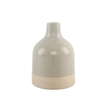 Two-tone Speckle Ceramic Planter, 5"
