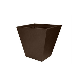 Cosmopolitan Square Garden Planter 18in Espresso