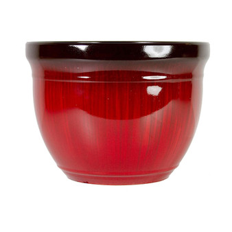 Gardener Select Madison Planter Red Drip 16"