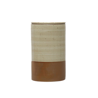 4.75" Round x 7.75" H Stoneware Canister