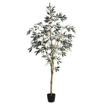 6' Artificial Potted Olive Tree