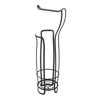 Axis Metal Free Standing Toilet Paper Tissue Holder, Roll Reserve Canister