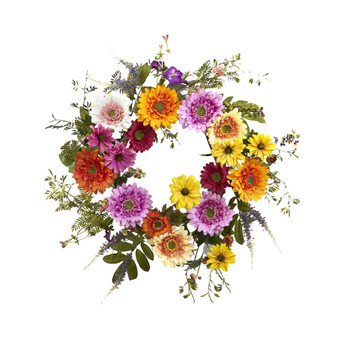 26" African Sunflower Wreath