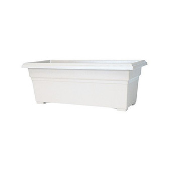 Countryside Patio Planter Box, White, 12 Inch by 27 Inch