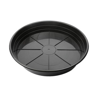 UV-Resistant Premium Plastic Plant Saucer, 10 Inches Inside Diameter