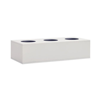 Office Flower Box Light Gray 35.4"x15.7"x9.1" Steel