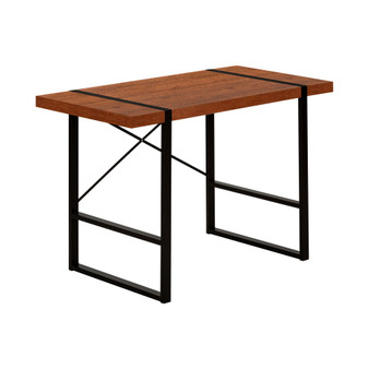 Desk with Floating Top and Metal Legs