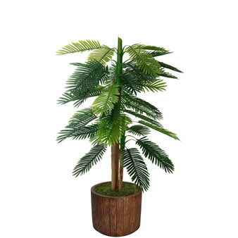 63" Real Touch Palm Tree in Fiberstone Planter