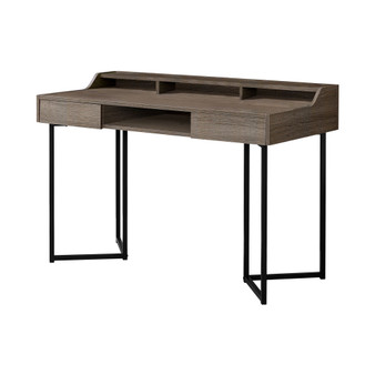 48"L Computer Desk -in Dark Taupe
