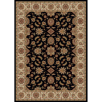 CLOSEOUT! 1592/1010/BLACK Pesaro Black 3'3" x 4'11" Area Rug