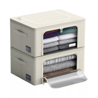 Small Foldable Storage Box with Window, 2 Piece
