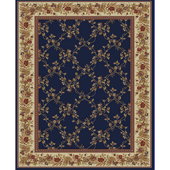 CLOSEOUT! 1590/4001/NAVY Pesaro Blue 3'3" x 4'11" Area Rug