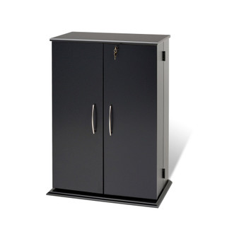 Locking Media Storage Cabinet