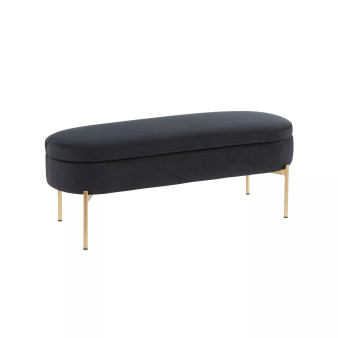 Chloe Contemporary Glam Storage Bench