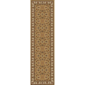 CLOSEOUT! 1592/1074/BEIGE Pesaro Beige 2'2" x 7'7" Runner Rug