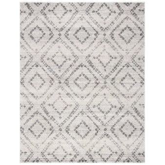 Adirondack Ivory and Light Blue 10' x 14' Area Rug