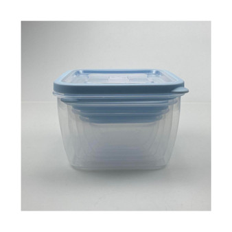 10 Piece Square Plastic Food Storage Container with Vented Lid Set