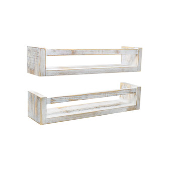Rustic Floating Nursery Shelves, Set of 2