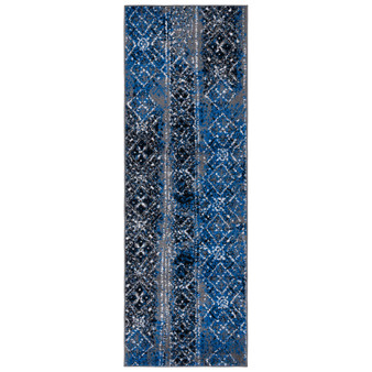 Adirondack Silver and Multi 2'6" x 6' Runner Area Rug