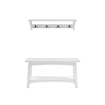 Coventry Coat Hook with Bench Hall Tree Set