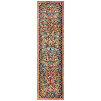 Spice Market Tigris Aquamarine 2'4" x 7'10" Runner Rug