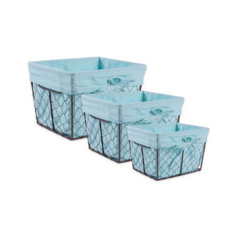 Chicken Wire Liner Basket Set of 3