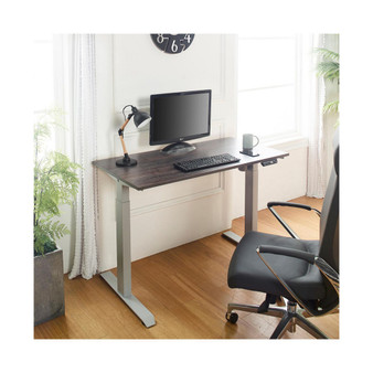 Florence Wood and Metal Electric Height Adjustable Motion Desk in Black