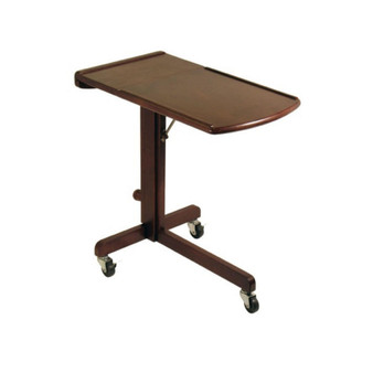 Adjustable Height Lap Top Cart, Antique Walnut
