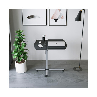 Rolling Adjustable Laptop Cart, Graphite