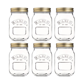 Canning Jar 17 oz, Set of 6