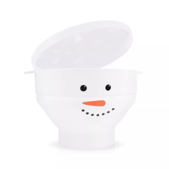 BPA Free Collapsible Silicone Popcorn Maker with Lid