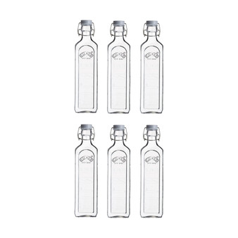 Clip Top Bottle 34 oz, Set of 6