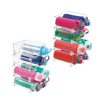 Plastic Water Bottle Storage Organizer Rack - 8 Pack