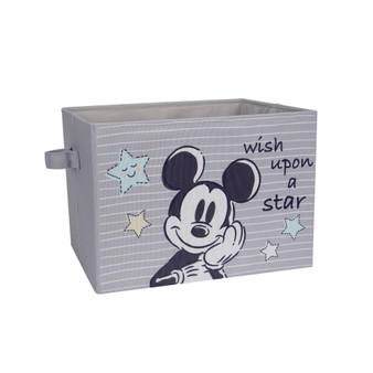 Disney Mickey Mouse Gray Foldable Storage Basket/Container/Bin