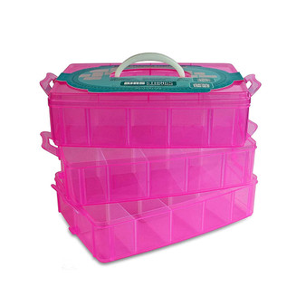 Bins & Things Stackable Storage Container - Craft Storage / Craft Organizers and Storage - Bead Organizer Box / Art Supply Organizer - Lego Storage & Barbie Organizer