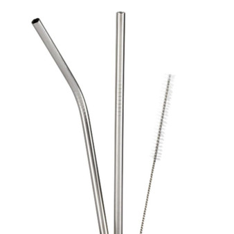 Stainless Steel Straws 3-Pc