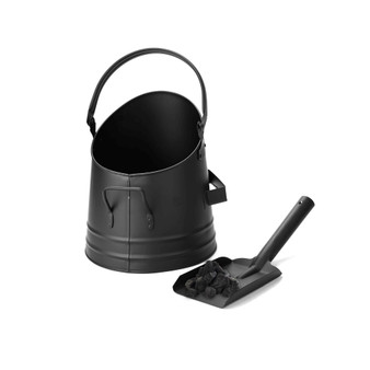 Small Fireplace Bucket and Shovel Set, 2 Pieces