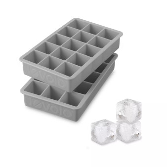 Perfect Cube Silicone Ice Cube Molds, Set of 2