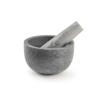 Jules Marble Mortar Pestle - Gray