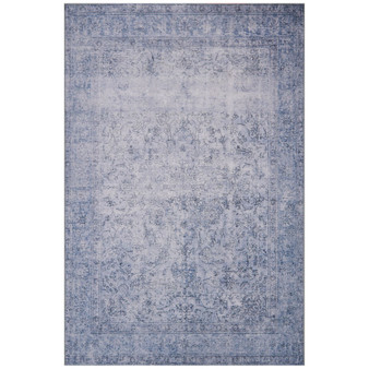 Loren LQ-09 Slate 2'6" x 7'6" Runner Area Rug