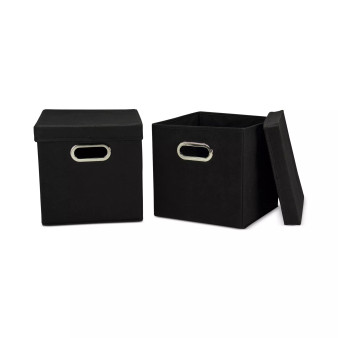 2-Pc. Storage Cube Set with Lids