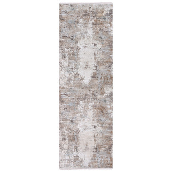 Solar SOR-2300 Taupe 3' x 9'10" Runner Area Rug