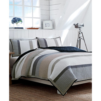 Tideway Cotton Woven Reversible Quilt, Twin
