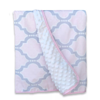 Reversible Chenille Dot Baby Blanket