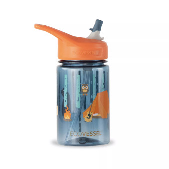 Splash Kids Eastman Tritan Plastic Bottle with Design and Flip Straw Lid, 12 oz