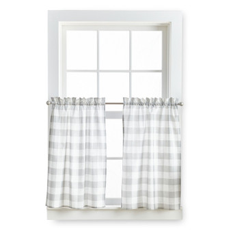 Check Valance and Tiers, Set of 3