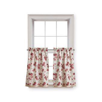 Rose 36" x 54" Tailored Tier, Set of 2